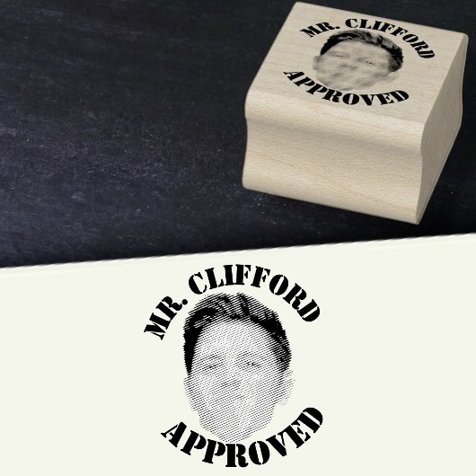 Erstellen Sie eine individuelle Funny Face Teacher Gummistempel