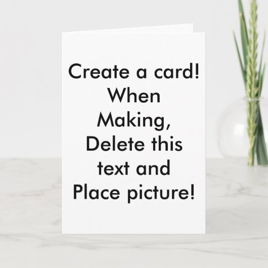 Erstellen Sie eine Karte! Karte (Vorderseite)