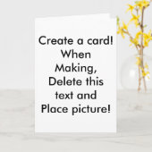 Erstellen Sie eine Karte! Karte (Gelbe Blume)