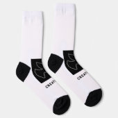 Erstellen Sie eine Liebe für den gedruckten Vogel- Socken (Rechts)