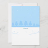 Erstellen Sie eine Snowman-Einladung Einladung (Rückseite)