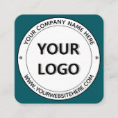 Erstellen Sie eine Vorlage für Ihre Round-Briefmar Quadratische Visitenkarte (Vorderseite)