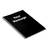 Erstellen Sie eine Vorlage mit schwarzen und weiße Notizblock (Rechte Seite)