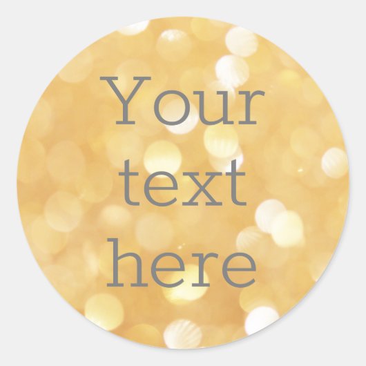 Erstellen Sie einen eigenen Bildtext-Aufkleber Gol Runder Aufkleber (Vorderseite)