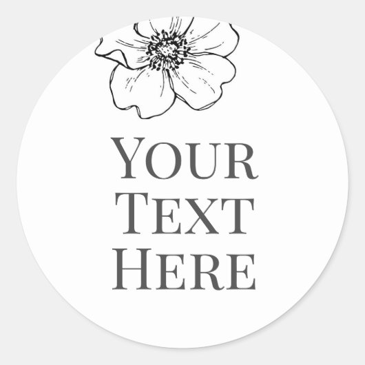 erstellen Sie einen eigenen Bildtextaufkleber Rege Runder Aufkleber (Vorderseite)