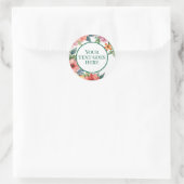 erstellen Sie einen eigenen Hochzeitsticker COLOR  Runder Aufkleber (Tasche)