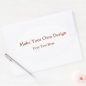 Erstellen Sie einen eigenen Oval-Aufkleber für Ihr Ovaler Aufkleber (Umschlag)