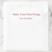 Erstellen Sie einen eigenen Oval-Aufkleber für Ihr Ovaler Aufkleber (Tasche)