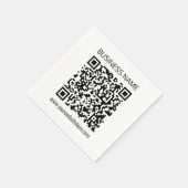 Erstellen Sie einen Geschäfts-QR-Code sofort & edi Serviette (Ecke)