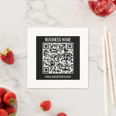 Erstellen Sie einen modernen QR-Code sofort  Serviette (Beispiel)