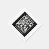 Erstellen Sie einen modernen QR-Code sofort  Serviette (Ecke)