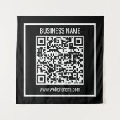 Erstellen Sie einen modernen QR-Code sofort Wandteppich (Vorderseite)