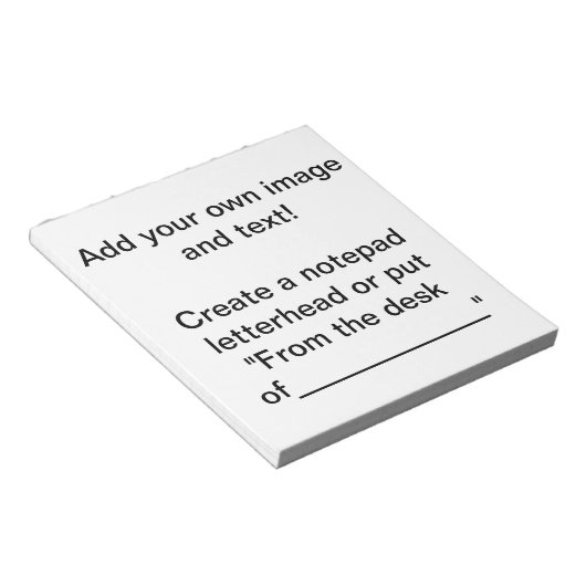 Erstellen Sie einen Notepad! Notizblock (angewinkelt)