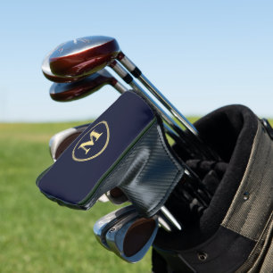 Erstellen Sie einen personalisierten navyblauen Go Golf Headcover