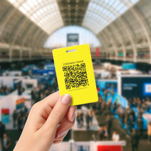 Erstellen Sie einen QR-Code   Blassgelb Ausweis