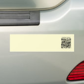 Erstellen Sie einen QR-Code | Blassgelb Autoaufkleber (Auf Auto)