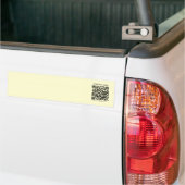 Erstellen Sie einen QR-Code | Blassgelb Autoaufkleber (Auf Lkw)