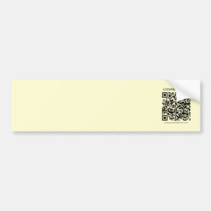 Erstellen Sie einen QR-Code Blassgelb Autoaufkleber