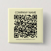 Erstellen Sie einen QR-Code | Blassgelb Button (Vorderseite)