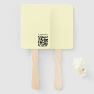 Erstellen Sie einen QR-Code Blassgelb Fächer