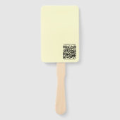 Erstellen Sie einen QR-Code | Blassgelb Fächer (Vorderseite)
