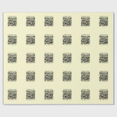 Erstellen Sie einen QR-Code | Blassgelb Geschenkpapier (Flach)
