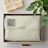 Erstellen Sie einen QR-Code | Blassgelb Seidenpapier (Geschenk)