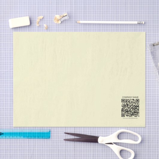 Erstellen Sie einen QR-Code | Blassgelb Seidenpapier (Handwerk)