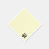 Erstellen Sie einen QR-Code | Blassgelb Serviette (Ecke)