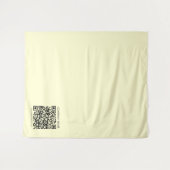 Erstellen Sie einen QR-Code | Blassgelb Wandteppich (Vorderseite (Horizontal))