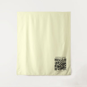 Erstellen Sie einen QR-Code Blassgelb Wandteppich