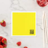 Erstellen Sie einen QR-Code | Leicht erkennbar in  Serviette (Beispiel)
