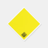 Erstellen Sie einen QR-Code | Leicht erkennbar in  Serviette (Ecke)