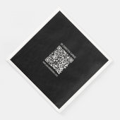 Erstellen Sie einen QR-Code sofort mit der URL Ihr Serviette (Ecke)