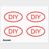 Erstellen Sie einen roten, ovalen Aufkleber im Eur (Blatt)