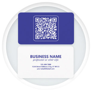 Erstellen Sie einen scannbaren QR-Code Bearbeitb Visitenkarte