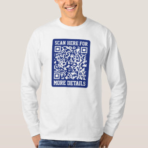 Erstellen Sie einen scannbaren QR-Code Marinebla T-Shirt