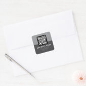 Erstellen Sie einen scannbaren QR-Code | Moderne R Quadratischer Aufkleber (Umschlag)