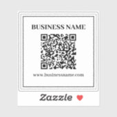 Erstellen Sie einen scannbaren QR-Code | Schwarz & Aufkleber (Blatt)