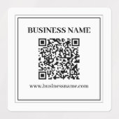 Erstellen Sie einen scannbaren QR-Code | Schwarz & Etiketten (Design 1)