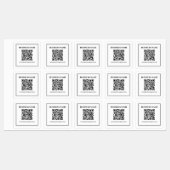 Erstellen Sie einen scannbaren QR-Code | Schwarz & Etiketten (Blatt)