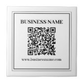 Erstellen Sie einen scannbaren QR-Code | Schwarz & Fliese (Vorderseite)