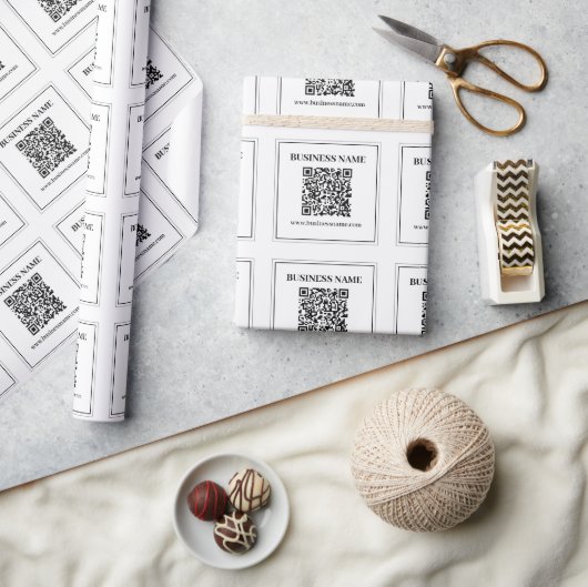 Erstellen Sie einen scannbaren QR-Code | Schwarz & Geschenkpapier (Kunsthandwerk)