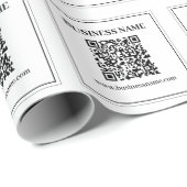 Erstellen Sie einen scannbaren QR-Code | Schwarz & Geschenkpapier (Rolleneckpunkt)