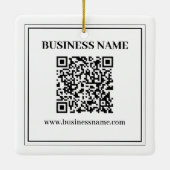 Erstellen Sie einen scannbaren QR-Code | Schwarz & Keramikornament (Rückseite)
