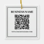 Erstellen Sie einen scannbaren QR-Code | Schwarz & Keramikornament (Vorderseite)
