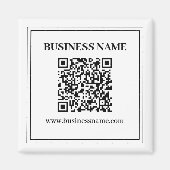 Erstellen Sie einen scannbaren QR-Code | Schwarz & Magnet (Vorne)