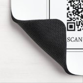Erstellen Sie einen scannbaren QR-Code | Schwarz & Mousepad (Ecke)