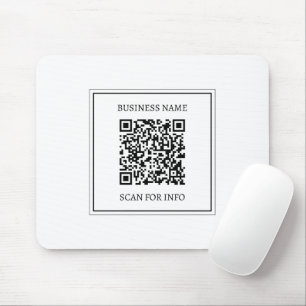 Erstellen Sie einen scannbaren QR-Code   Schwarz & Mousepad