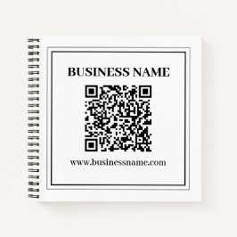 Erstellen Sie einen scannbaren QR-Code | Schwarz & Notizblock